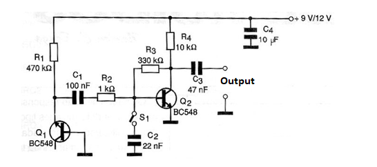 Figure 1 - Diagram of the noise generator Figure 1 - Diagram of the noise generator