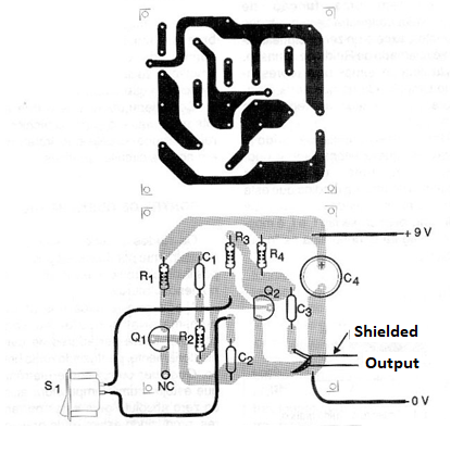 Figure 2 - Printed circuit board for mounting Figure 2 - Printed circuit board for mounting