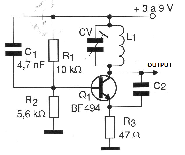 Figure 1 - Full diagram of the oscillator Figure 1 - Full diagram of the oscillator