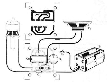 Figure 2 - Printed circuit board for mounting Figure 2 - Printed circuit board for mounting